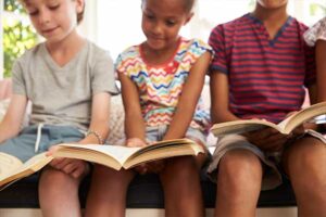 Foster children reading